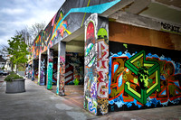 Parking garage in Tacoma where graffitti is allowed.  In-camera HDR