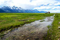 Irrigation ditch on Mormon Row