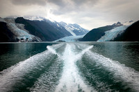 A few years ago these three glaciers were joined....