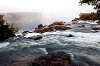 the edge of Victoria Falls....