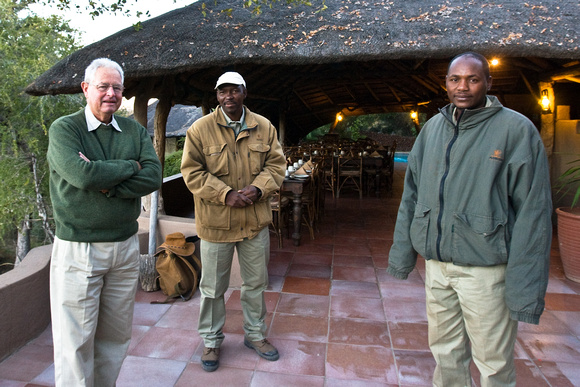 safari director Derek Solomon (left)....