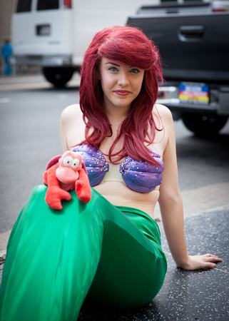 Little Mermaid on Hollywood Blvd