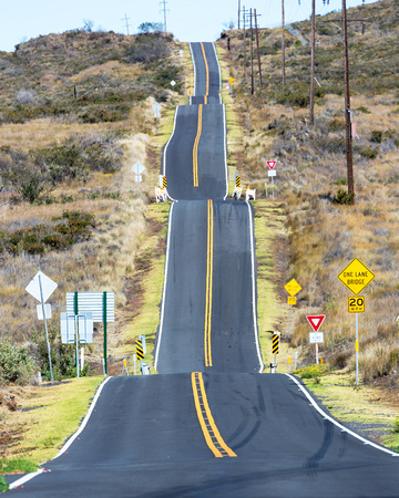 old section of Saddle Road called Seven Hills