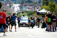 Lance Armstrong climbing Alisal Street...