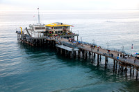 Santa Monica Pier shot from the top of the ferris wheel